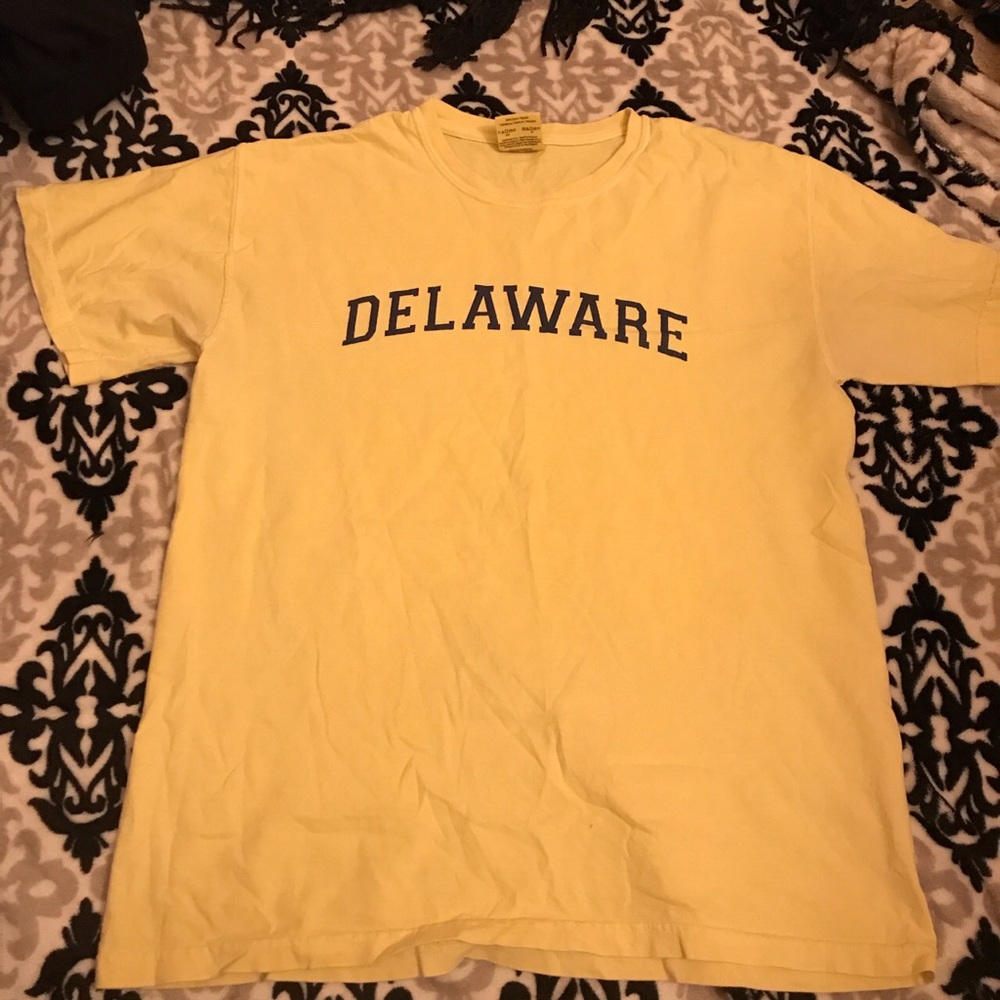 Yellow Delaware, comfort colors Tee